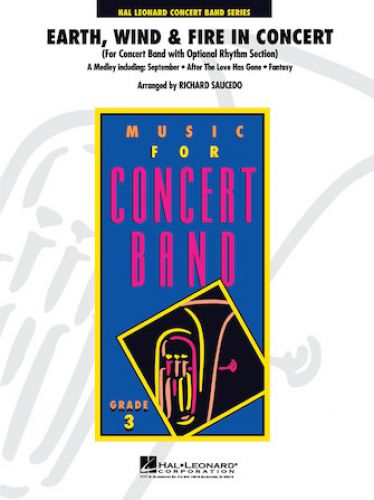 cubierta Earth, Wind & Fire in Concert Hal Leonard