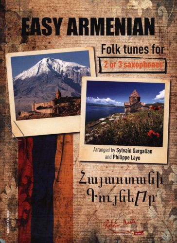 cubierta EASY ARMENIAN FOLK TUNES for 2/3 saxophones Robert Martin
