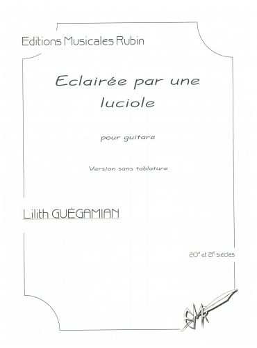 cubierta claire par une luciole pour guitare (sans tablature) Rubin