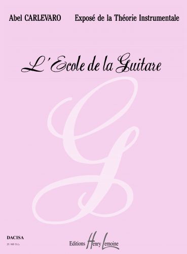 cubierta Ecole de la guitare Editions Henry Lemoine