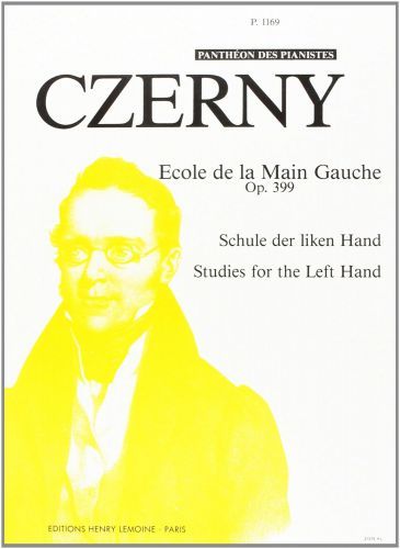 cubierta Ecole de la main gauche Op.399 Editions Henry Lemoine