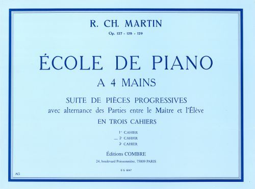 cubierta Ecole de piano  4 mains Op.128 Vol.2 Combre