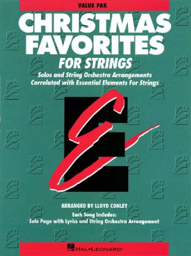cubierta Essential Elements Christmas Favorites for Strings Hal Leonard