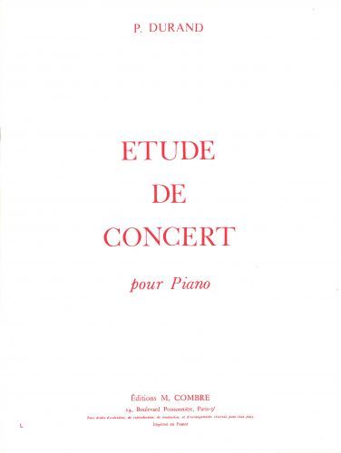 cubierta Etude de concert Combre