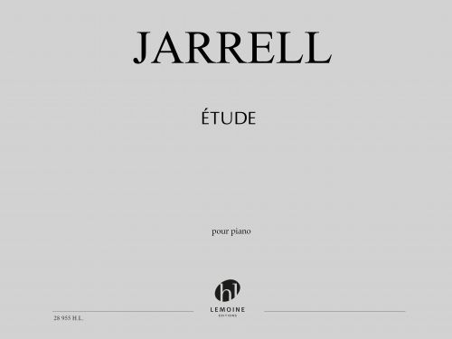 cubierta Etude pour piano Editions Henry Lemoine