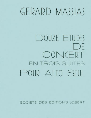 cubierta Etudes de concert en trois suites (12) Jobert