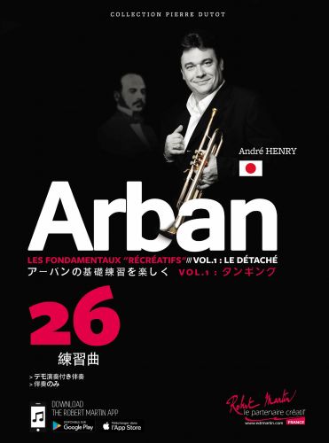 cubierta FUNDAMENTOS Arban RECREATIVO VOL1 JAPN Editions Robert Martin