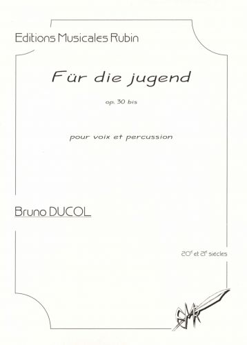 cubierta Für die jugend pour une voix et percussion Rubin