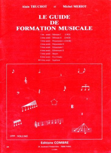 cubierta Guide de formation musicale Vol.9 - suprieur Combre
