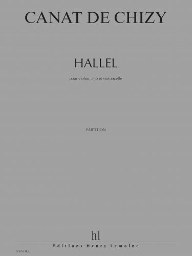 cubierta Hallel Editions Henry Lemoine