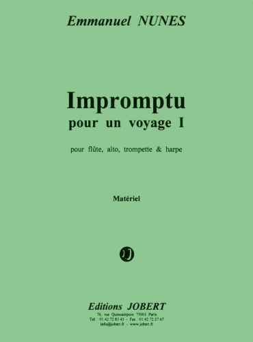 cubierta Impromptu pour un voyage I Jobert