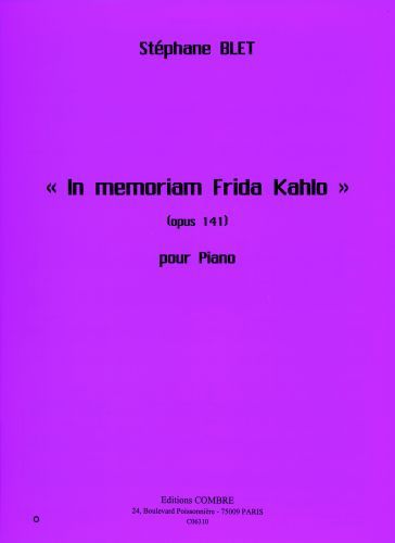 cubierta In memoriam Frida Kahlo Op.141 Combre