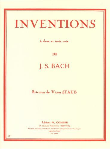 cubierta Inventions  2 et 3 voix Combre