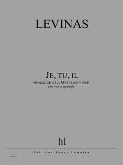 cubierta Je, tu, il (prologue � La M�tamorphose) Editions Henry Lemoine