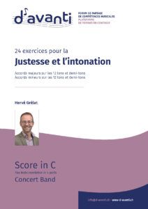 cubierta Justesse et Intonation, 24 exercices en tutti Difem