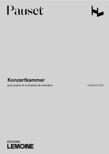 cubierta Konzertkammer Editions Henry Lemoine