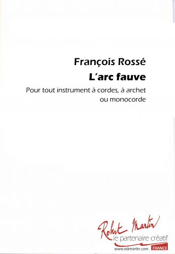 cubierta L'ARC FAUVE (tout instrument à cordes à archet ou monocorde) Robert Martin