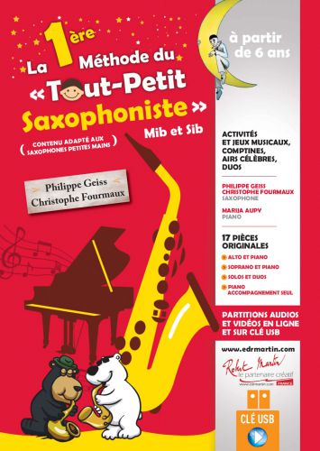 cubierta LA 1ERE METHODE DU TOUT PETIT SAXOPHONISTE Editions Robert Martin