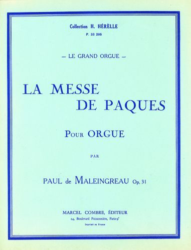 cubierta La Messe de Pques Op.31 Combre