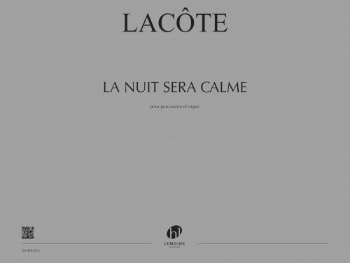 cubierta La Nuit sera calme Editions Henry Lemoine