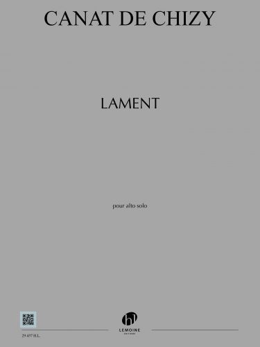 cubierta Lament Editions Henry Lemoine