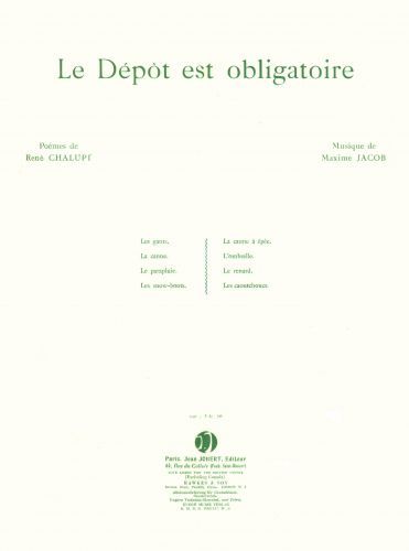 cubierta Le dpt est obligatoire Jobert