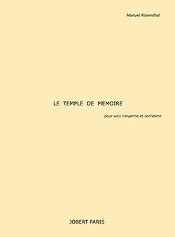 cubierta Le Temple de mmoire Jobert
