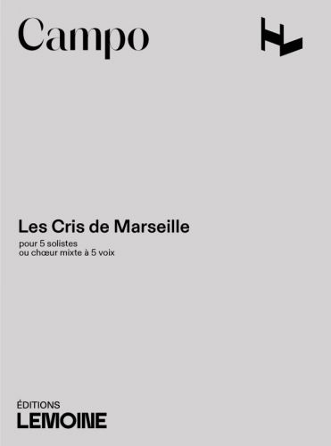 cubierta Les Cris de Marseille Editions Henry Lemoine