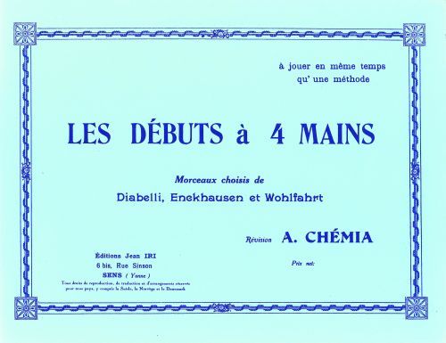 cubierta Les dbuts  4 mains Combre