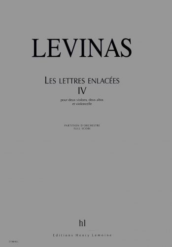 cubierta Les lettres enlacées IV Editions Henry Lemoine