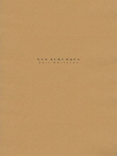 cubierta Lux Aurumque Hal Leonard