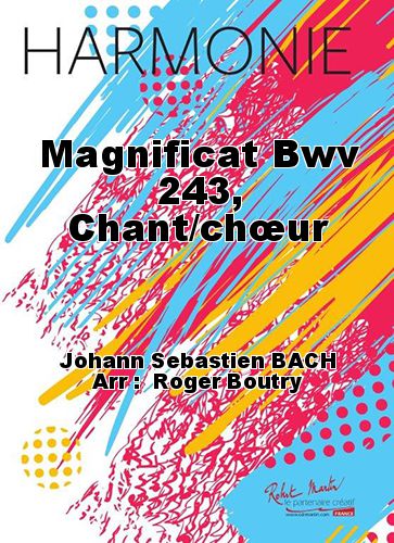cubierta Magnificat BWV 243, canto/coro Robert Martin
