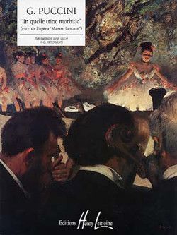 cubierta Manon Lescaut : In Quelle Trine Morbide Editions Henry Lemoine