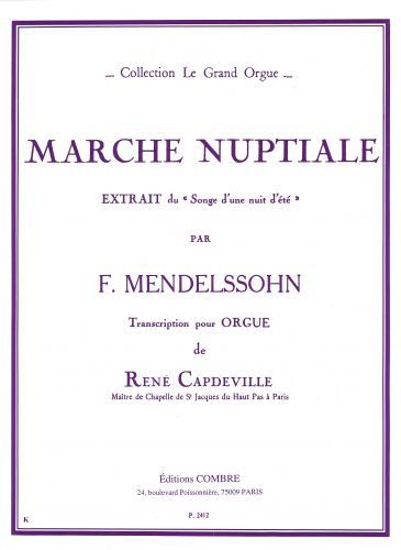 cubierta Marche nuptiale du Songe d'une nuit d't Combre
