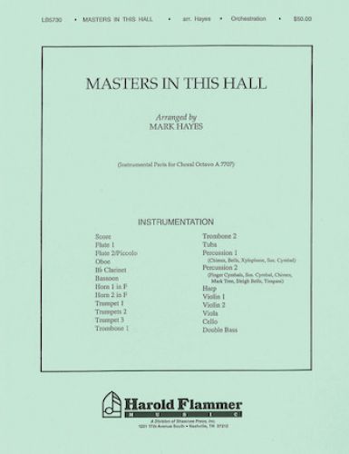 cubierta Masters in This Hall Shawnee Press