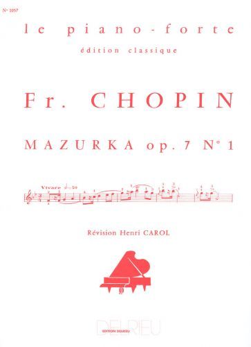 cubierta Mazurka Op.7 n�1 Delrieu
