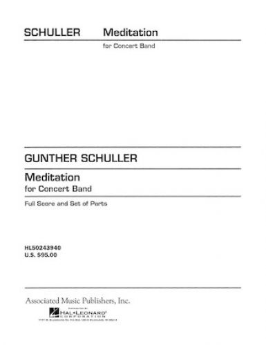 cubierta Meditation for Concert Band Schirmer
