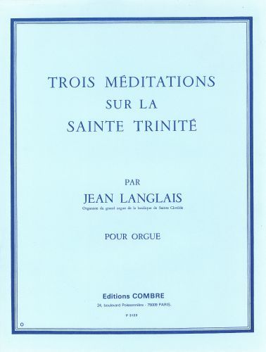 cubierta Mditations sur la Sainte Trinit (3) Combre