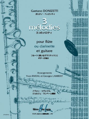 cubierta M�lodies (3) Editions Henry Lemoine