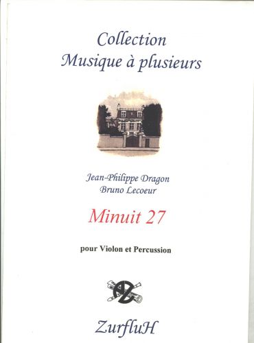 cubierta Minuit 27 Violon et Percussion Robert Martin