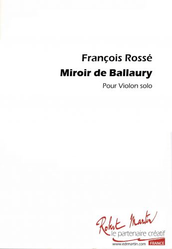 cubierta MIROIR DE BAILLAURY Robert Martin