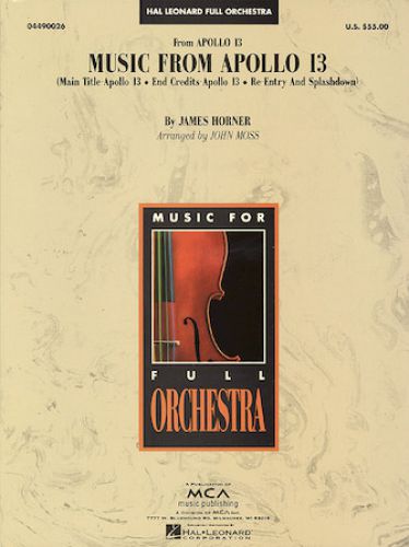 cubierta Music from Apollo 13 Hal Leonard
