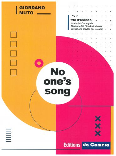 cubierta NO ONE S SONG DA CAMERA