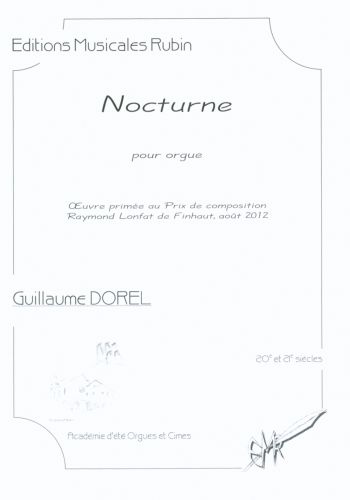 cubierta Nocturne pour orgue Rubin