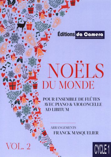 cubierta NOËLS du monde Vol.2 pour ensemble de flûtes avec piano & violoncelle ad lib. DA CAMERA