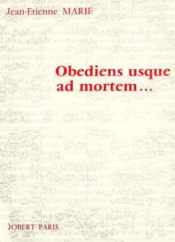 cubierta Obediens usque ad mortem Jobert