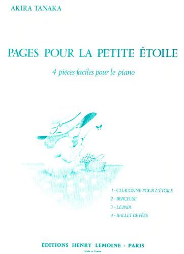 cubierta Pages pour la petite toile Editions Henry Lemoine