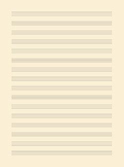 cubierta Papier  musique 16 portes Hexamusic