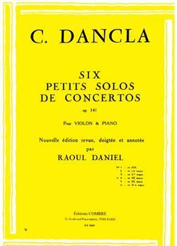 cubierta Petit solo de concerto Op.141 n4 en R min. Combre