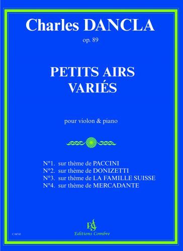 cubierta Petits airs varis Op.89 Combre